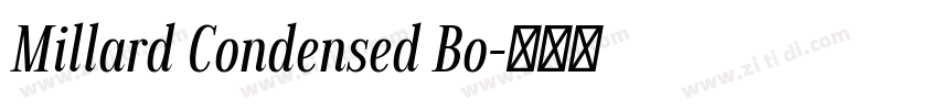 Millard Condensed Bo字体转换